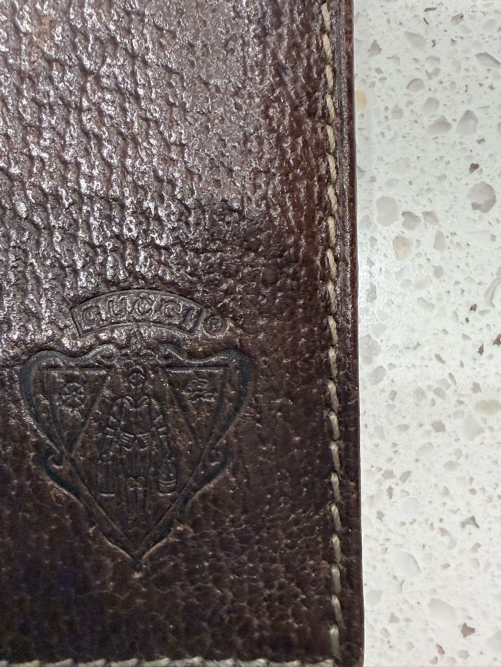 Gucci Brown Leather Card Holder Bi-Fold Wallet - Picture 2 of 6